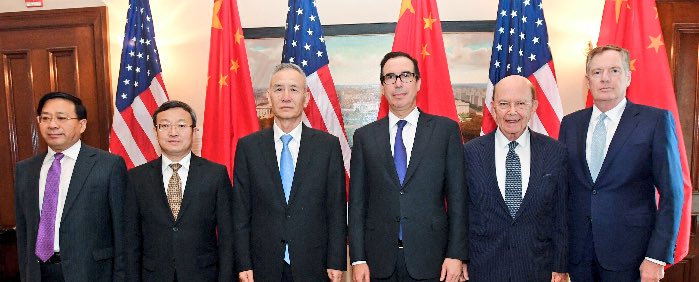 中美两国代表在华盛顿就双边经贸磋商