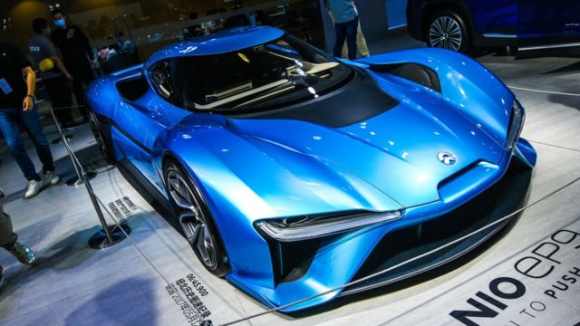 2020年，上海车展上的中国品牌电动汽车