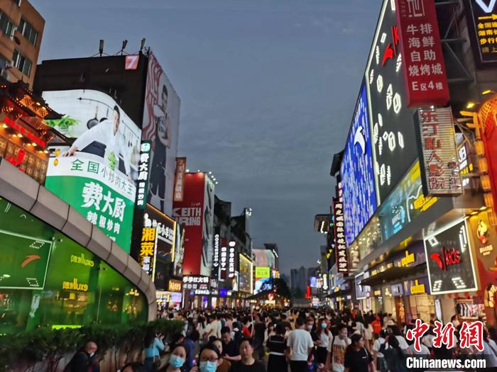 长沙街头资料图